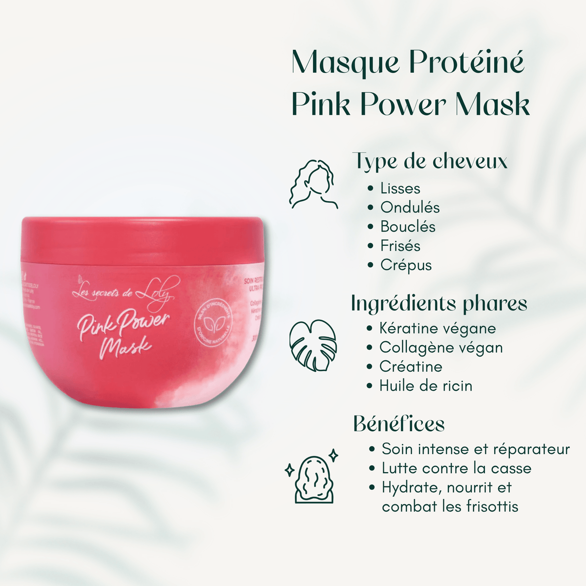 Masque Protéiné Pink Power Mask