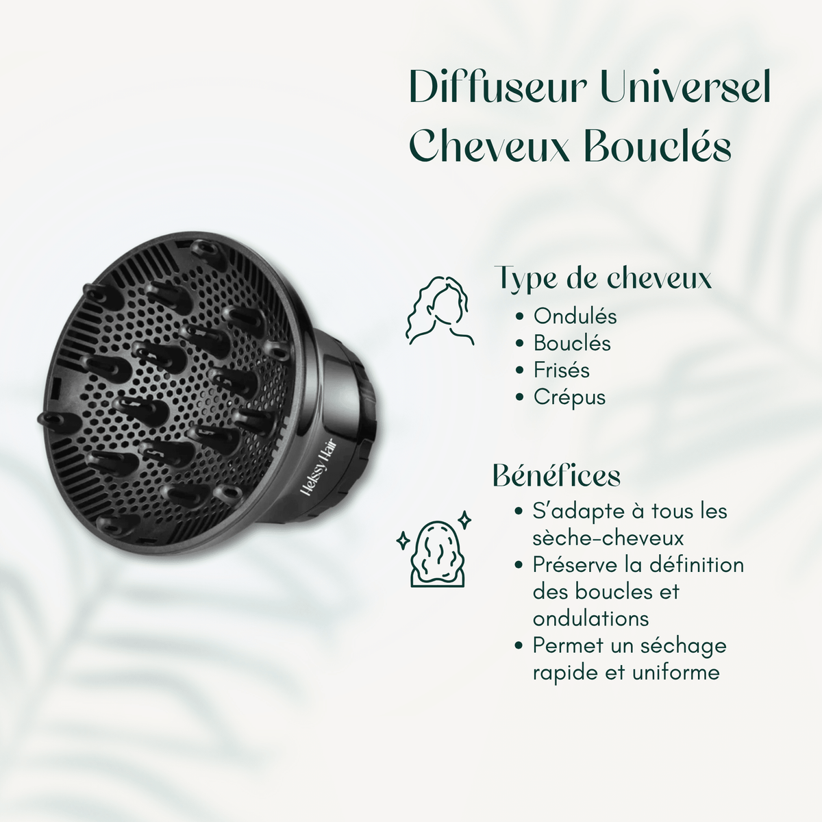 Diffuseur Universel Cheveux Bouclés