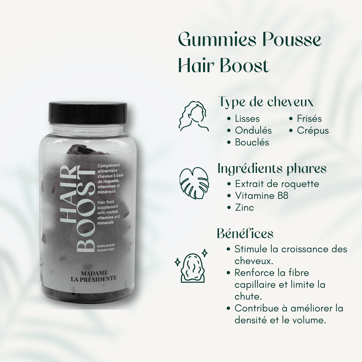 Gummies Pousse Hair Boost