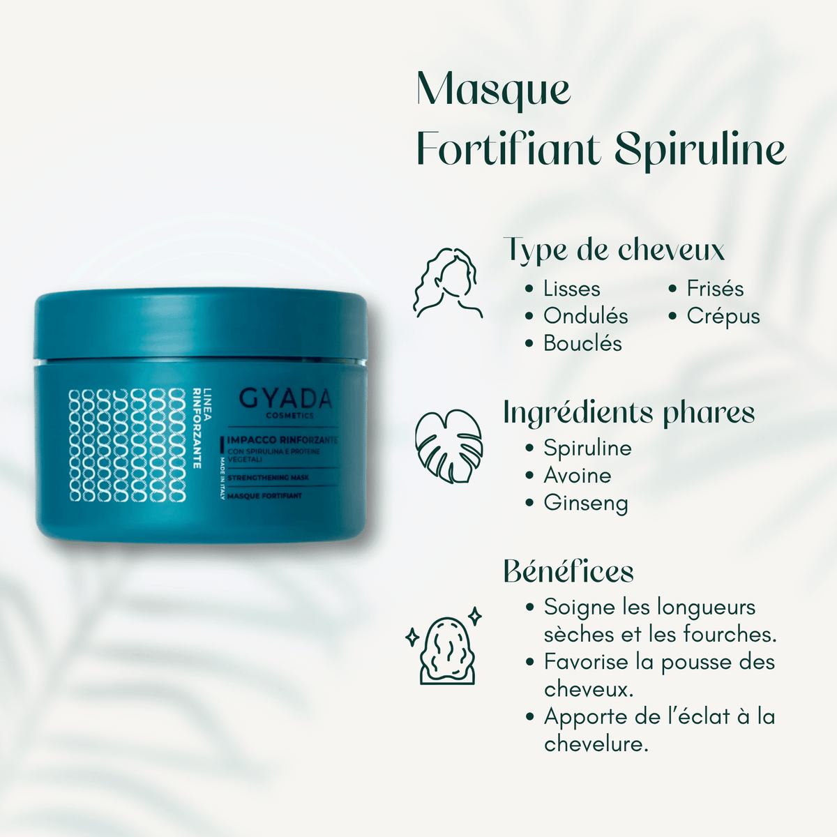 Masque Fortifiant Spiruline
